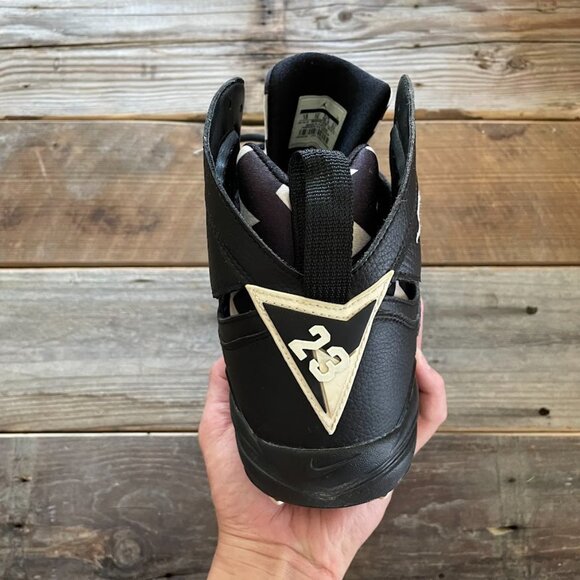 Men Nike Air Jordan 7 MCS Molded Cleats Metallic Black Baseball Cleats - Picture 7 of 8